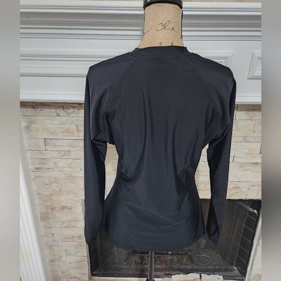 Women's Oao Solid Long Sleeve Mock Neck Rash Guard plus size 2X new!! - Picture 4 of 10